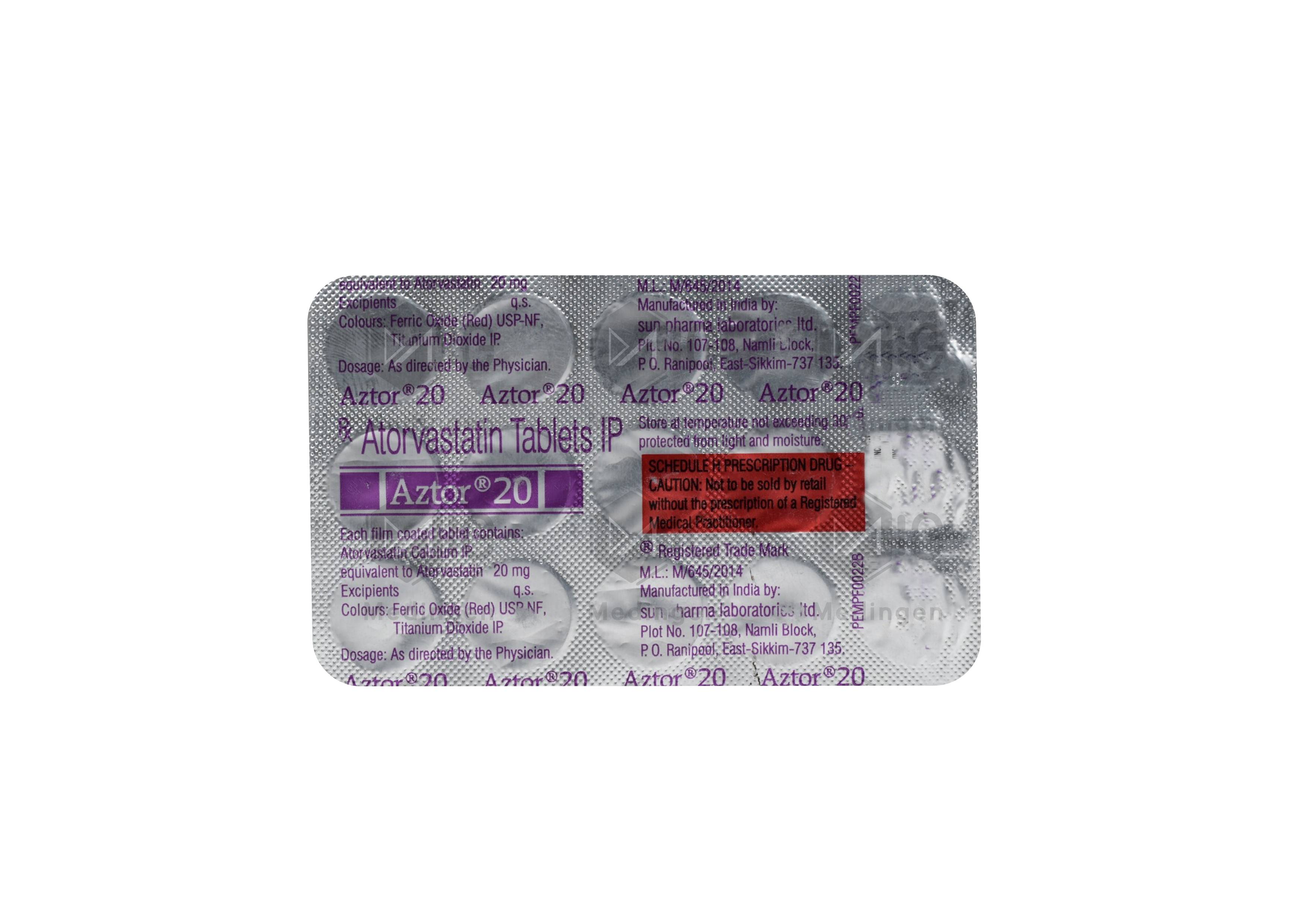 AZTOR 20MG